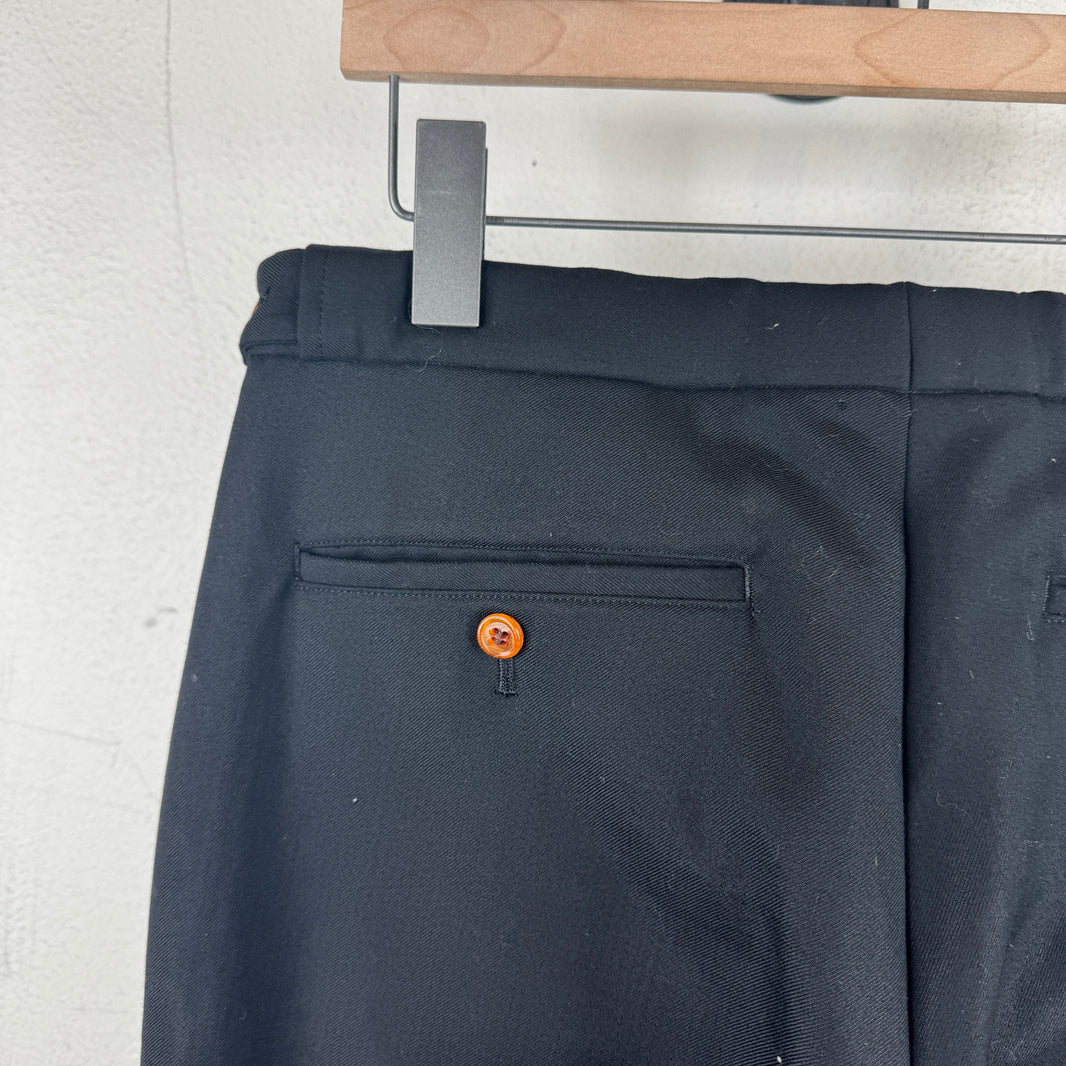 CDGH+ Distressed Plaid Cuff Trousers