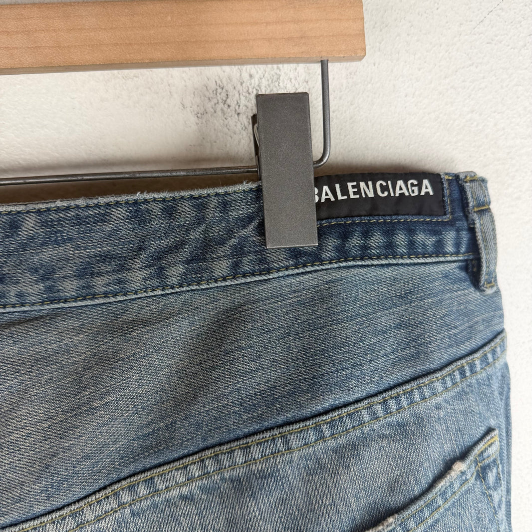 Balenciaga Twisted Inseam Drawstring Jeans
