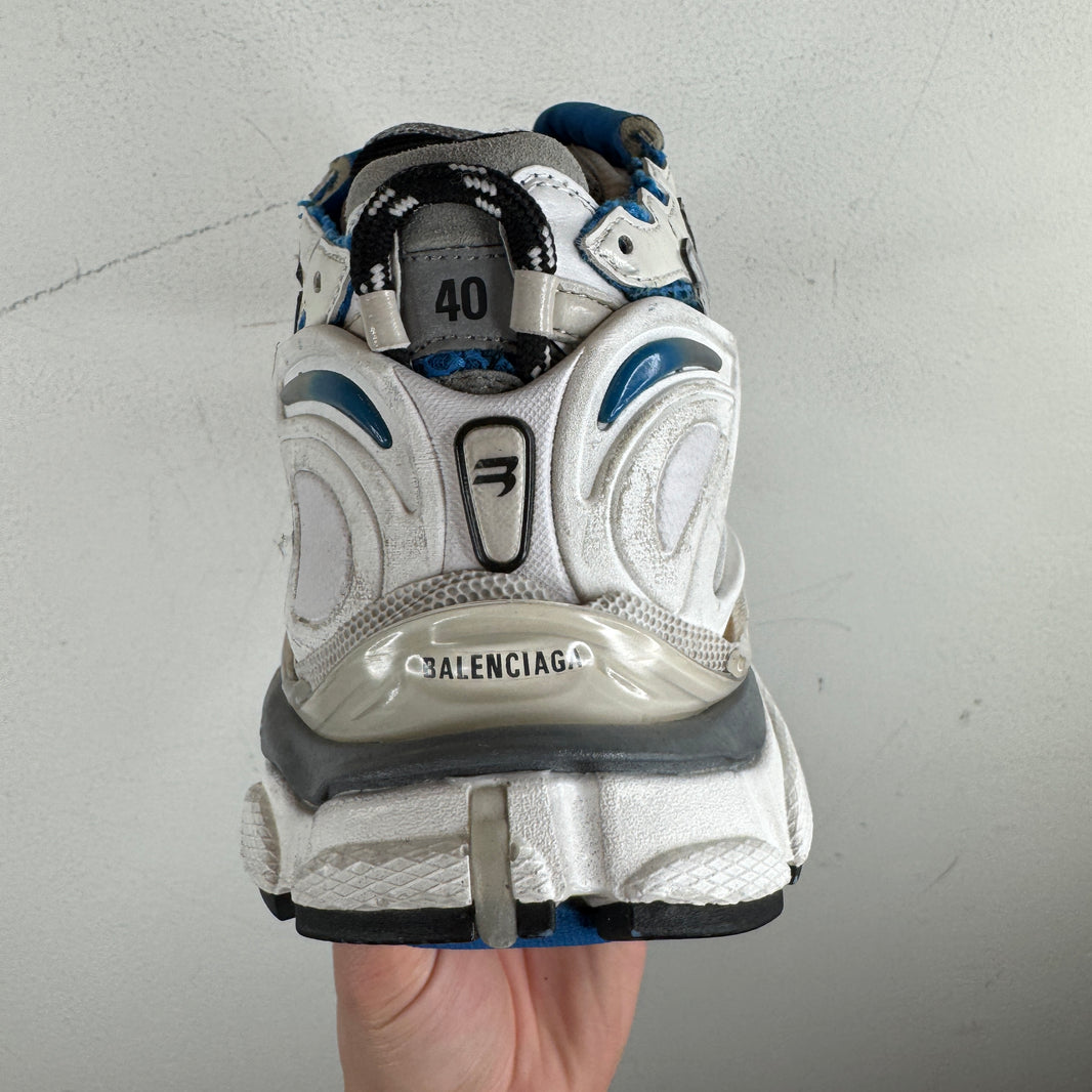Balenciaga Blue/White Runner Sneakers