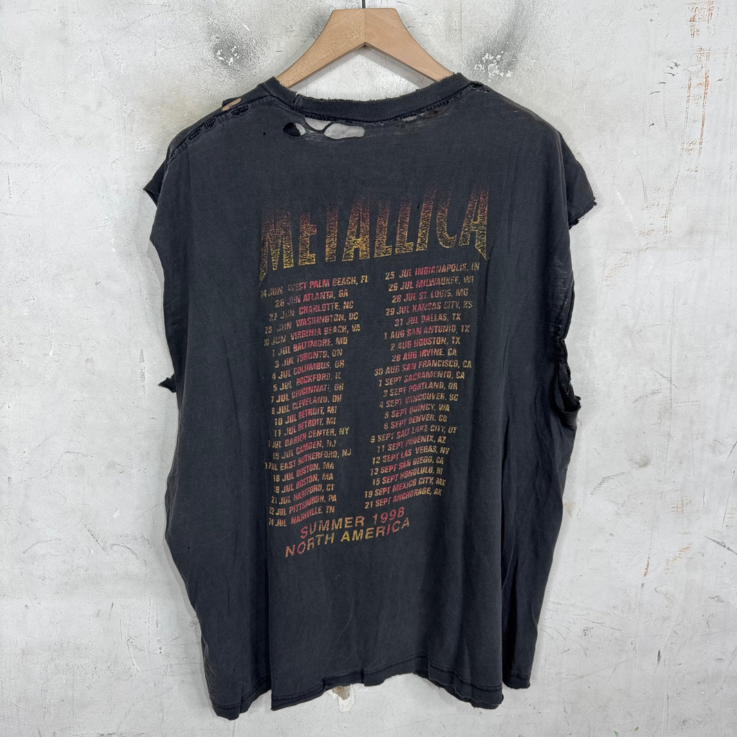 Vintage Metallica 98' Smoked Cutoff T-Shirt