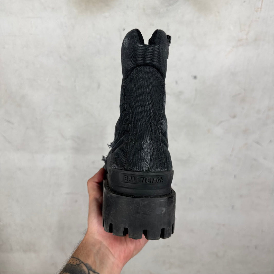 Balenciaga Distressed Strike Boots