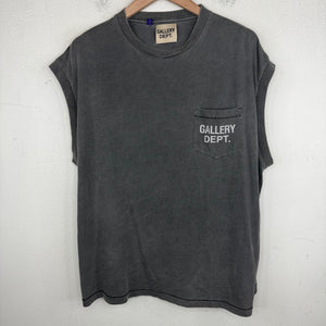 Gallery Dept Sleevless Gray Pocket Logo T-Shirt