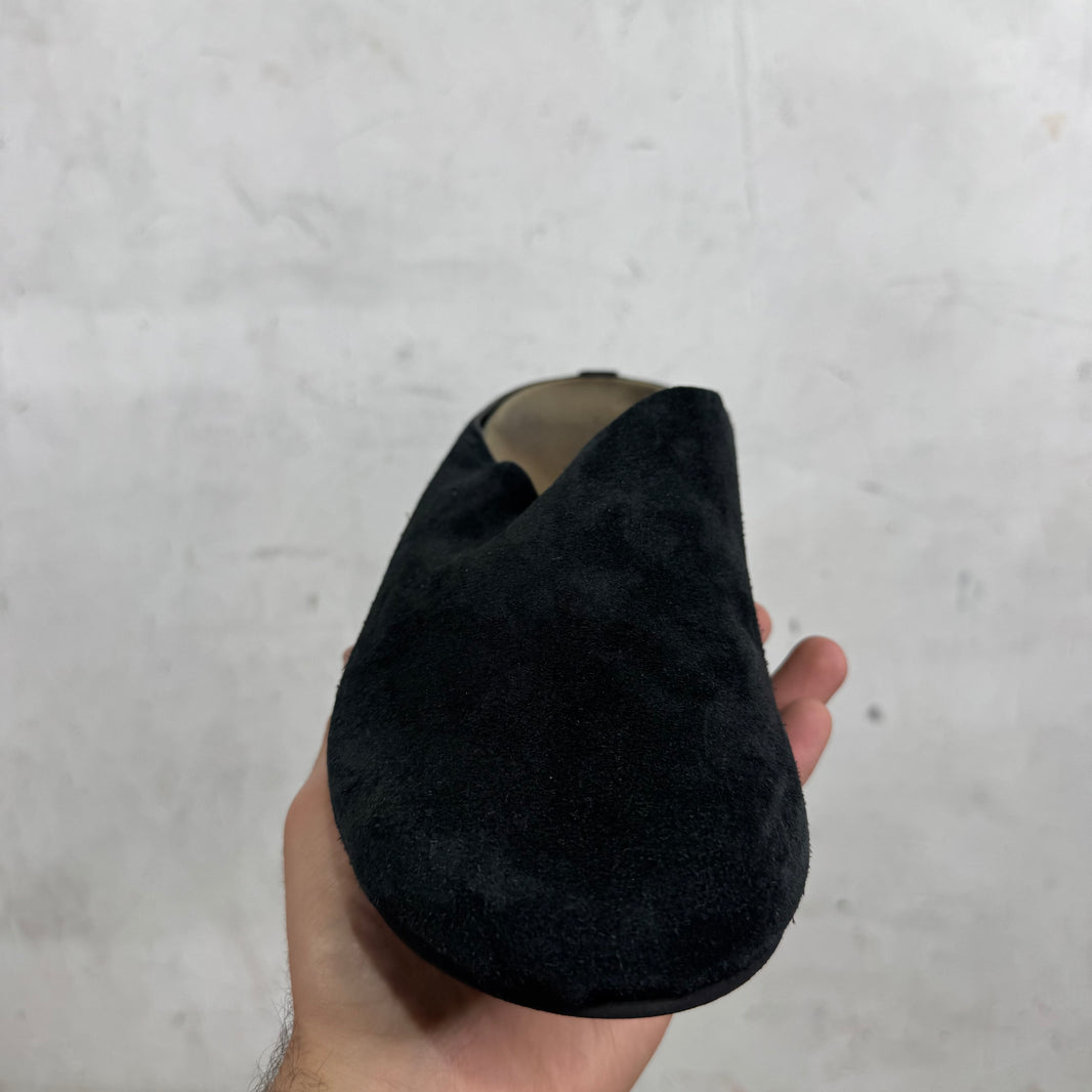 The Row Hudson Suede Slippers
