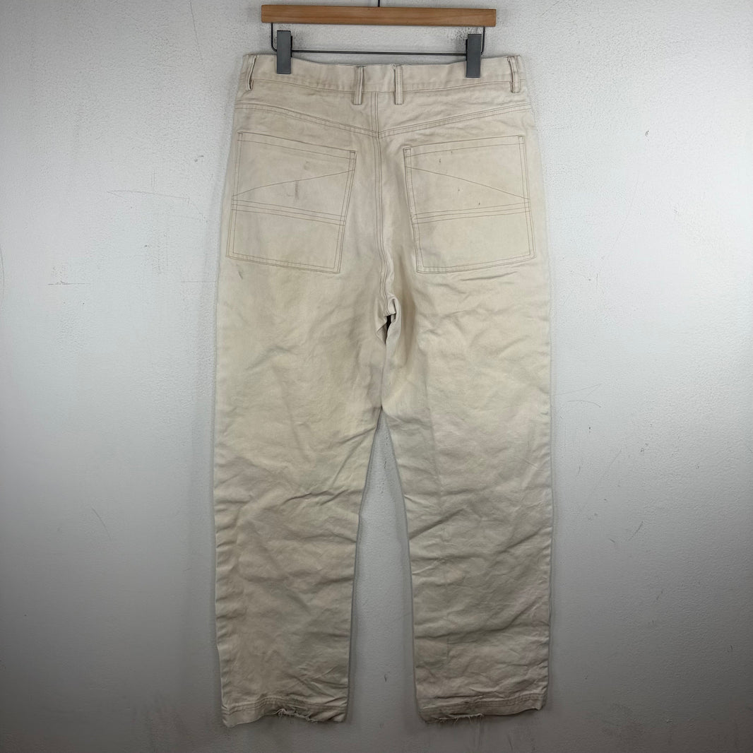Entire Studios White Darted Jeans