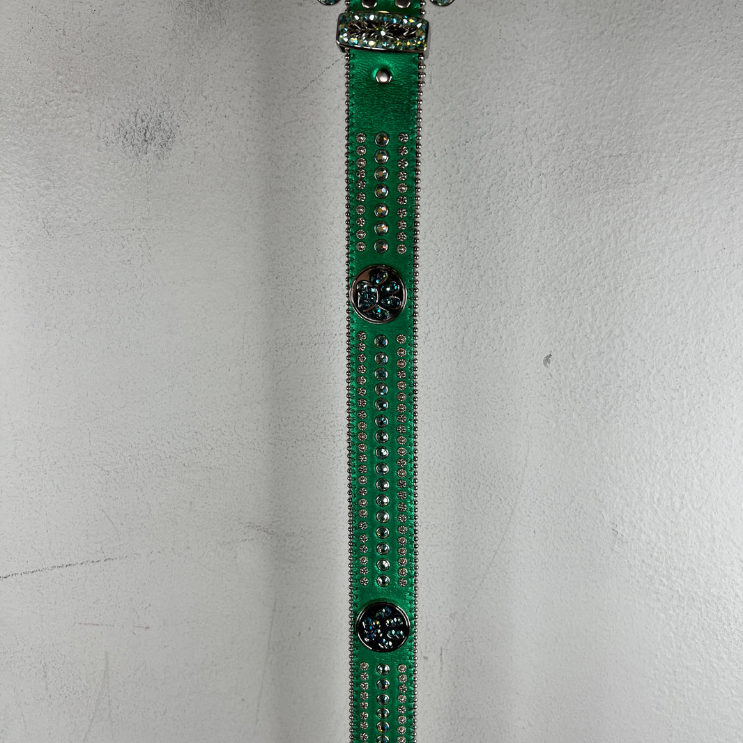 BB Simon Green Paw Print Belt