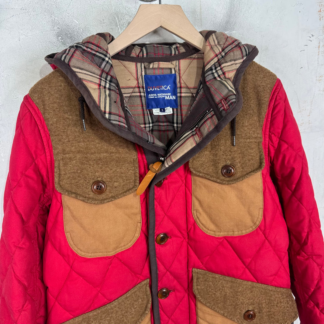 Junya Watanabe Duvetica Quilted Wool Paneled Jacket