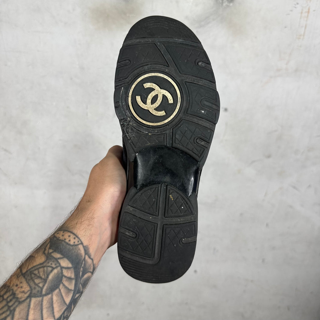 Chanel Black Suede/ Leather Runners