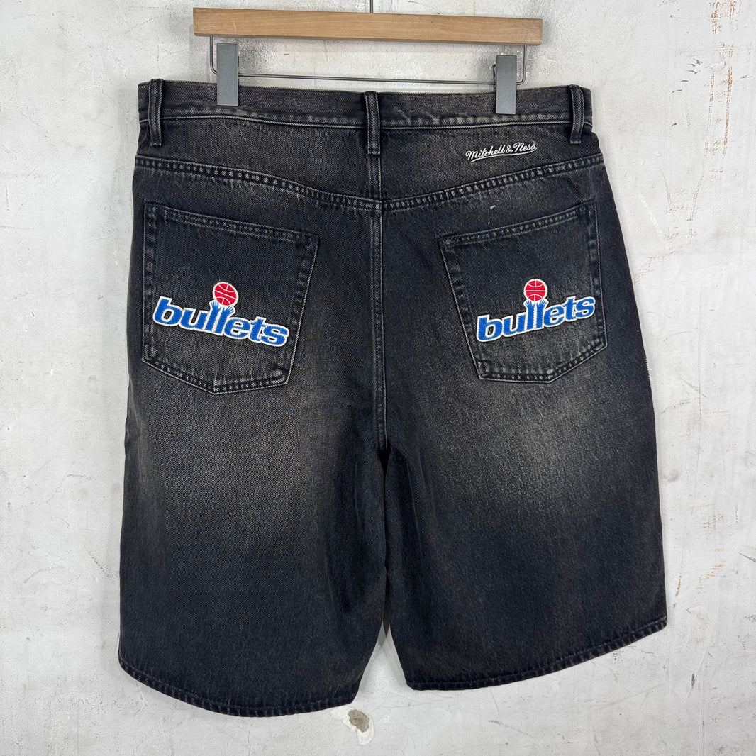 Supreme x Mitchell & Ness Bullets Denim Shorts