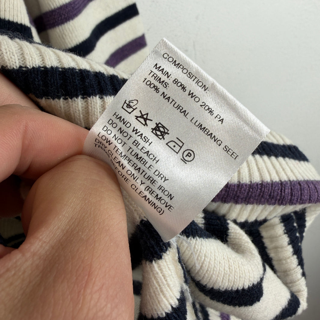 Wales Bonner Striped Knit Hoodie