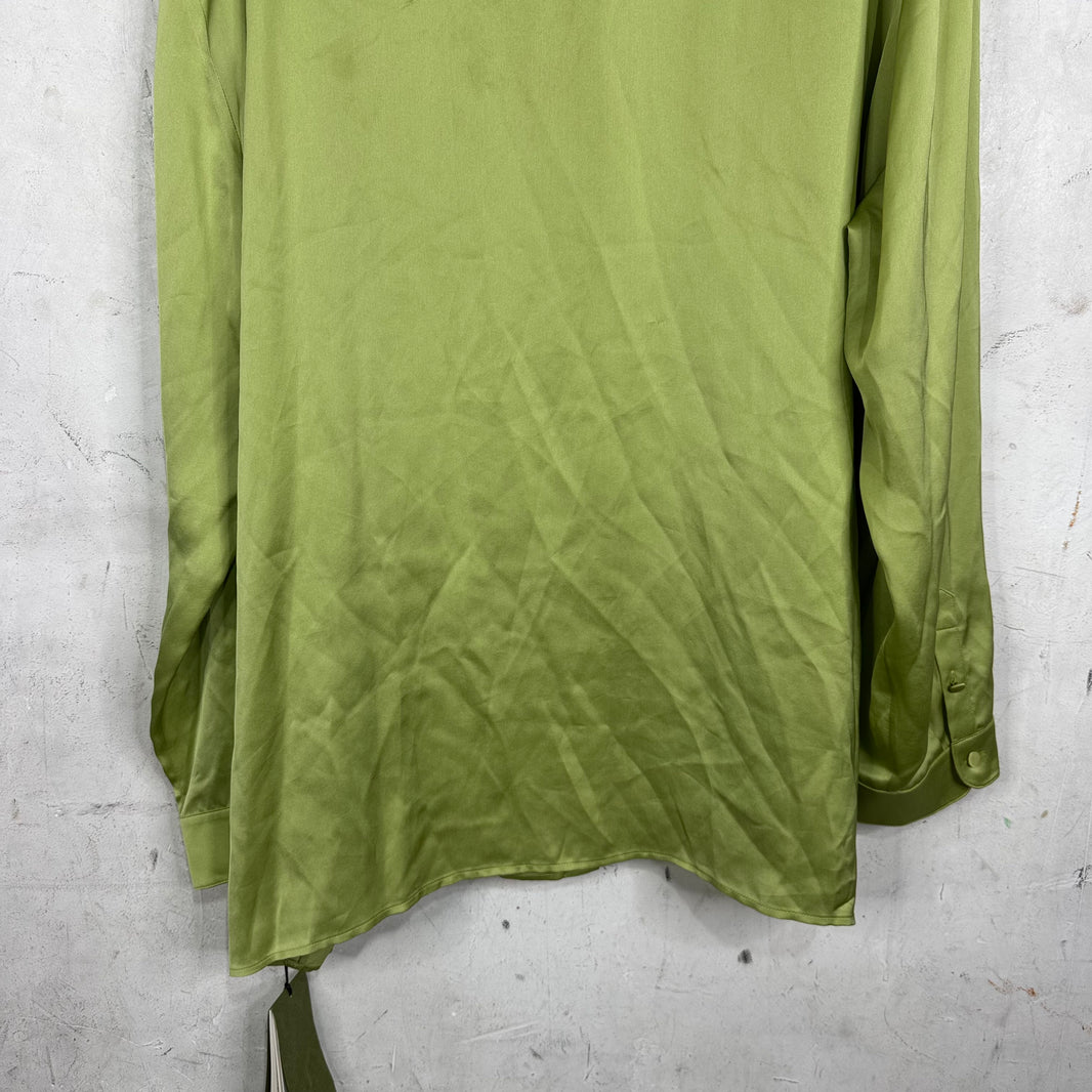 Gucci Silk Tie Green Shirt