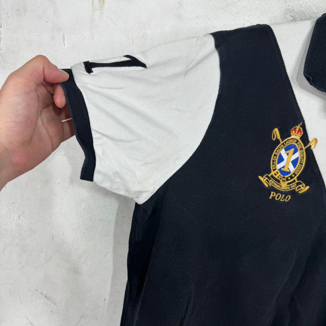 Ralph Lauren Diagonal Panelled Horse and Crest Polo