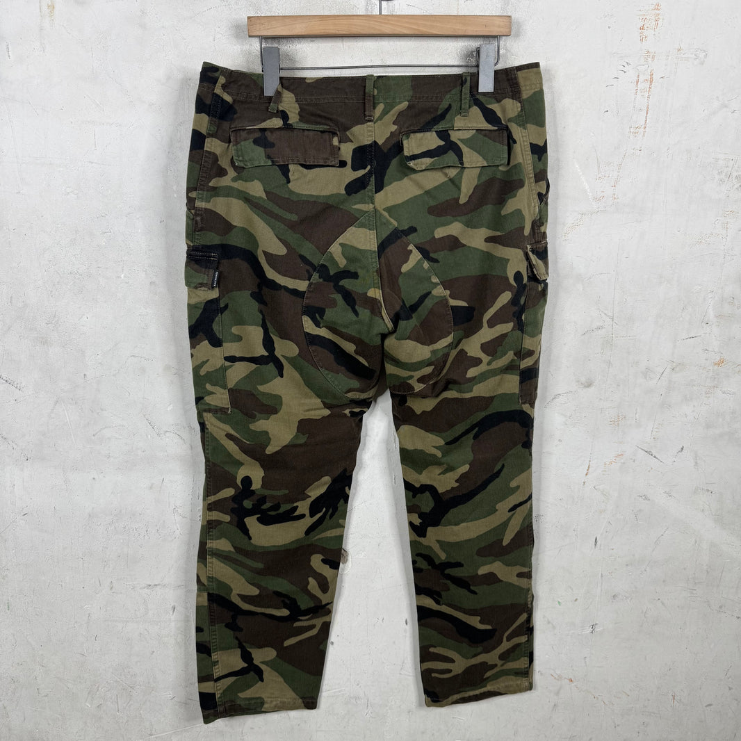 Balenciaga Slim Green Camo Cargo Pants