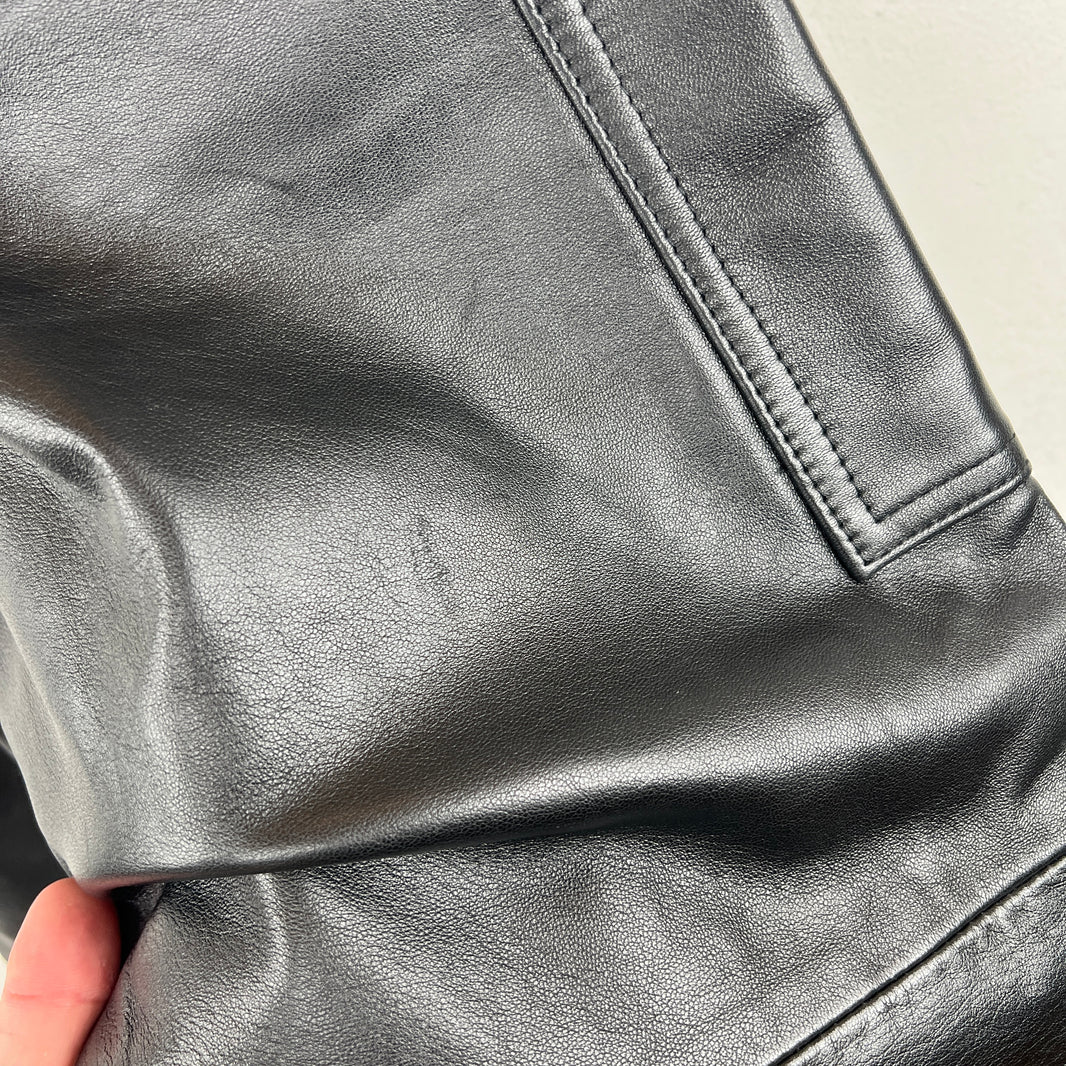Supreme Black Leather Cargo Pants