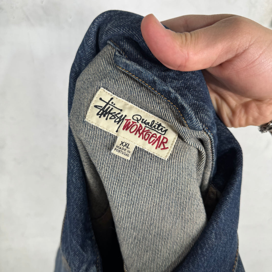 Stussy Medium Wash Denim Trucker Jacket