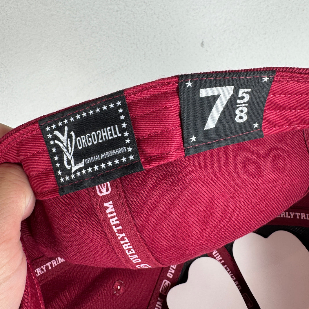 YVL Maroon Fitted Hat