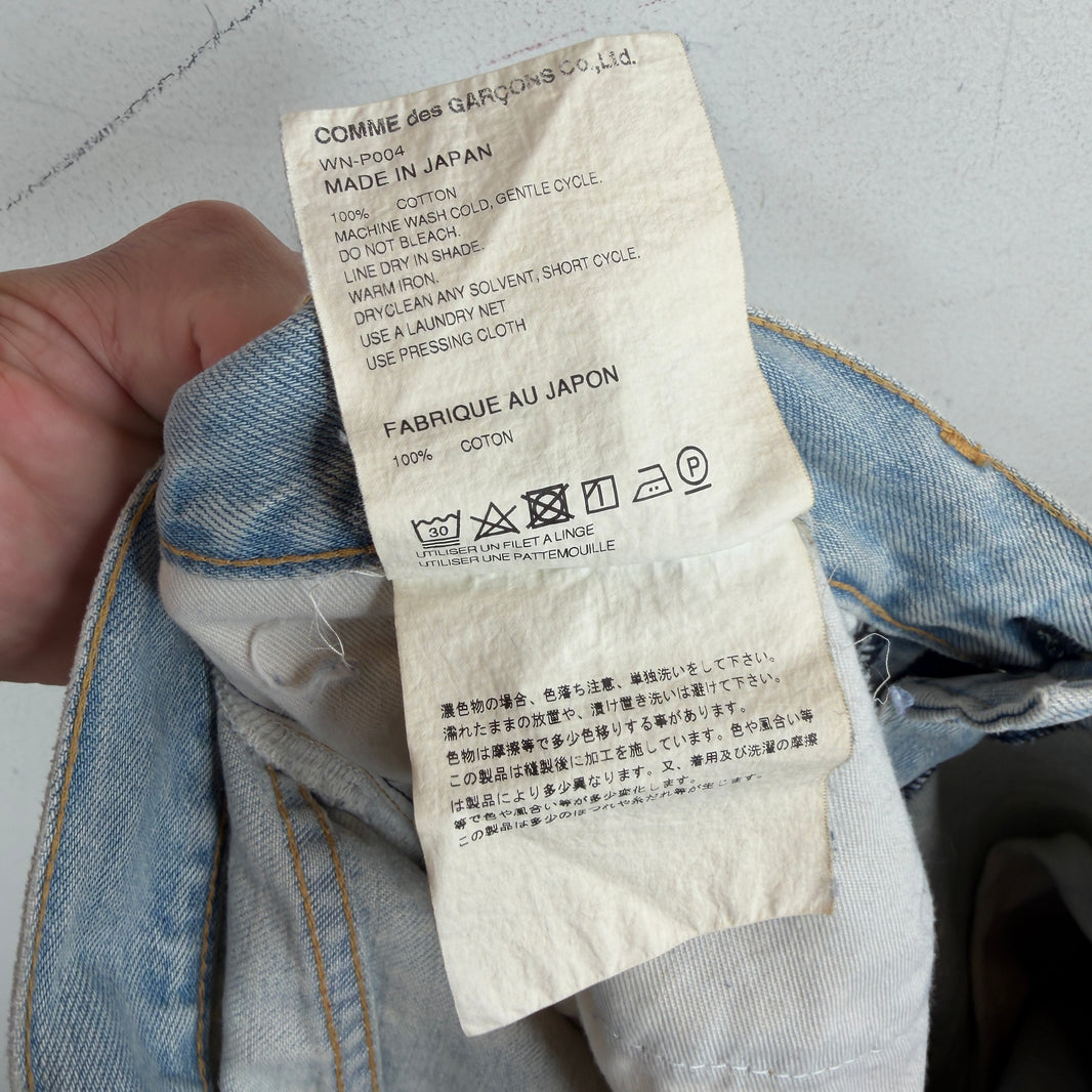 Junya Watanabe Flared Blue Denim Jeans