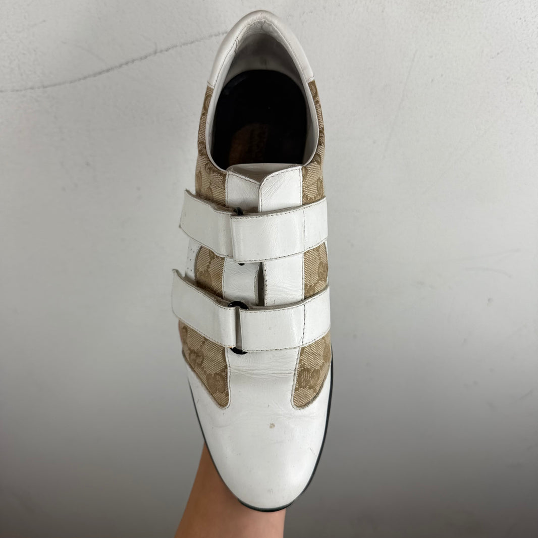 Gucci Vintage Double Velcro Guccissima Sneakers