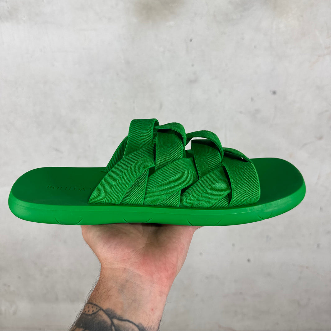 Bottega Veneta Woven Strap Slides
