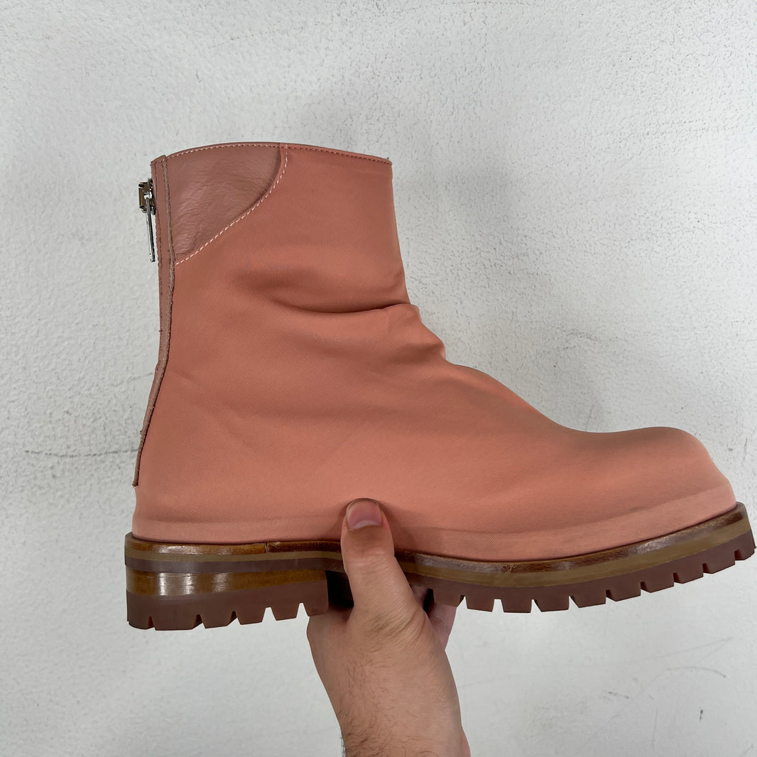 424 Camel Suede Pink Boots