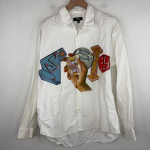 Stussy Logo Printed Button Up Shirt