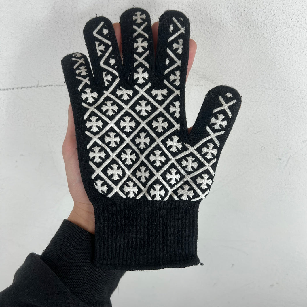 Chrome Hearts Black Work Gloves