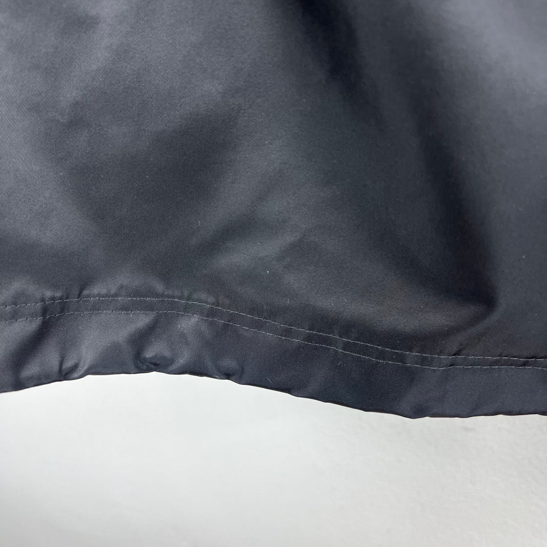 Balenciaga Sample Black Nylon Red Tape Coaches Jacket