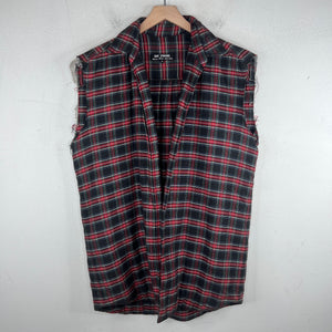 Raf Simons '02 Riot Riot Riot Sleeveless Flannel