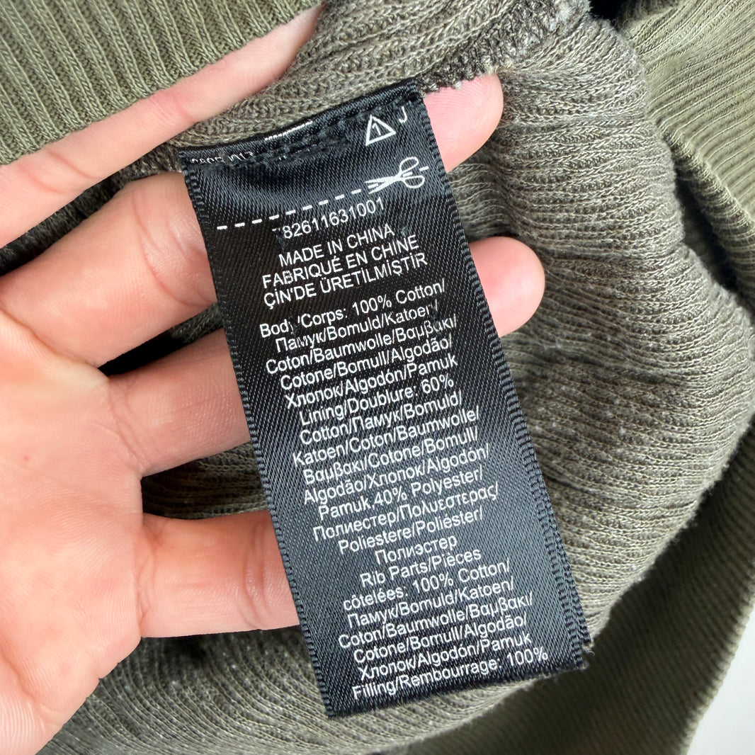 RRL Green Quilted Thermal Sweater