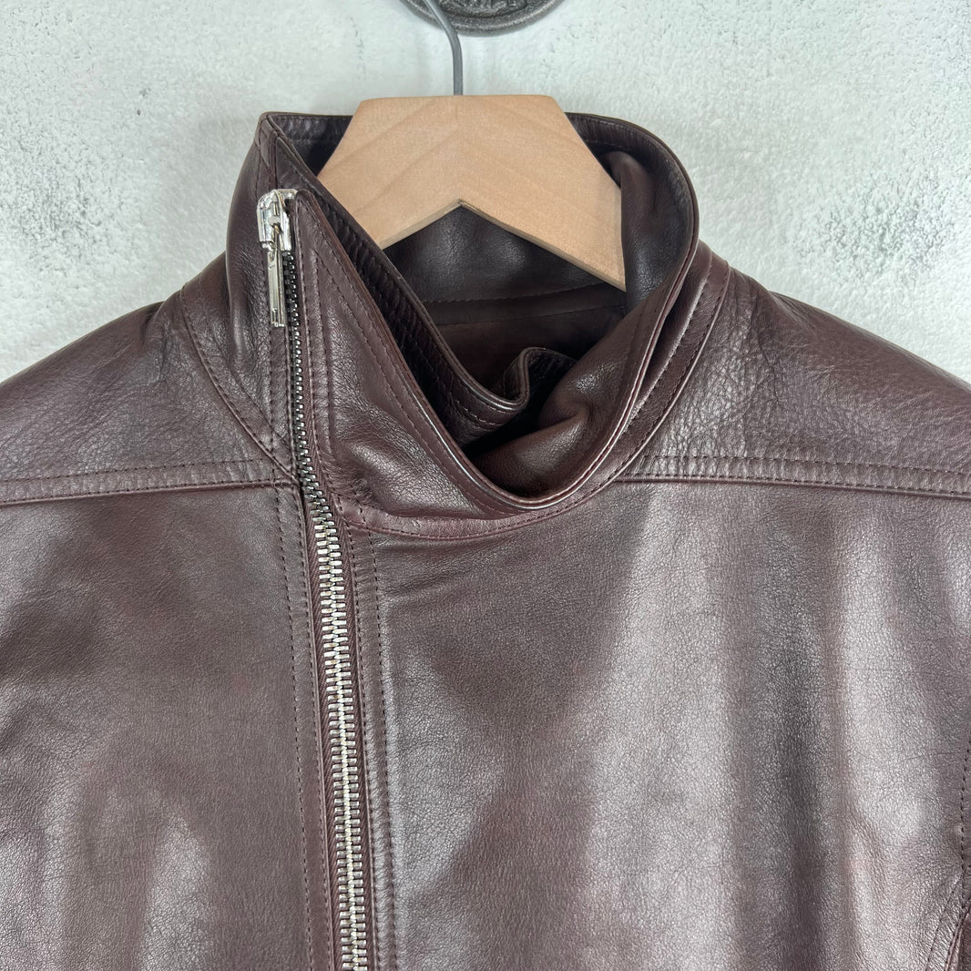 Rick Owens Raisin Leather Molino Jacket