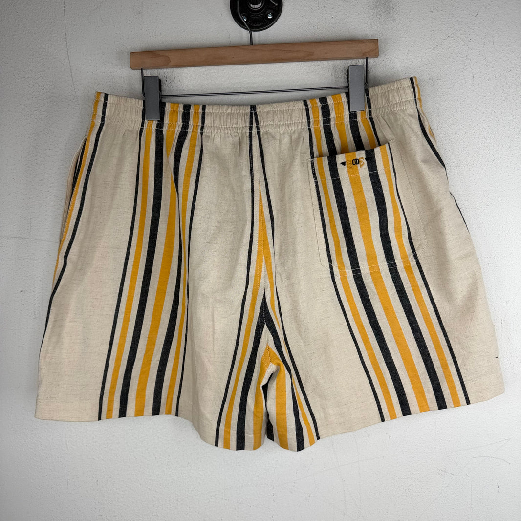 Bode Yellow Striped Shorts