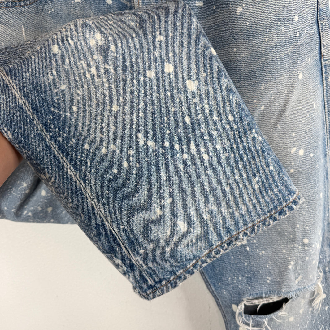 Celine Bleach Splatter Kurt Jeans
