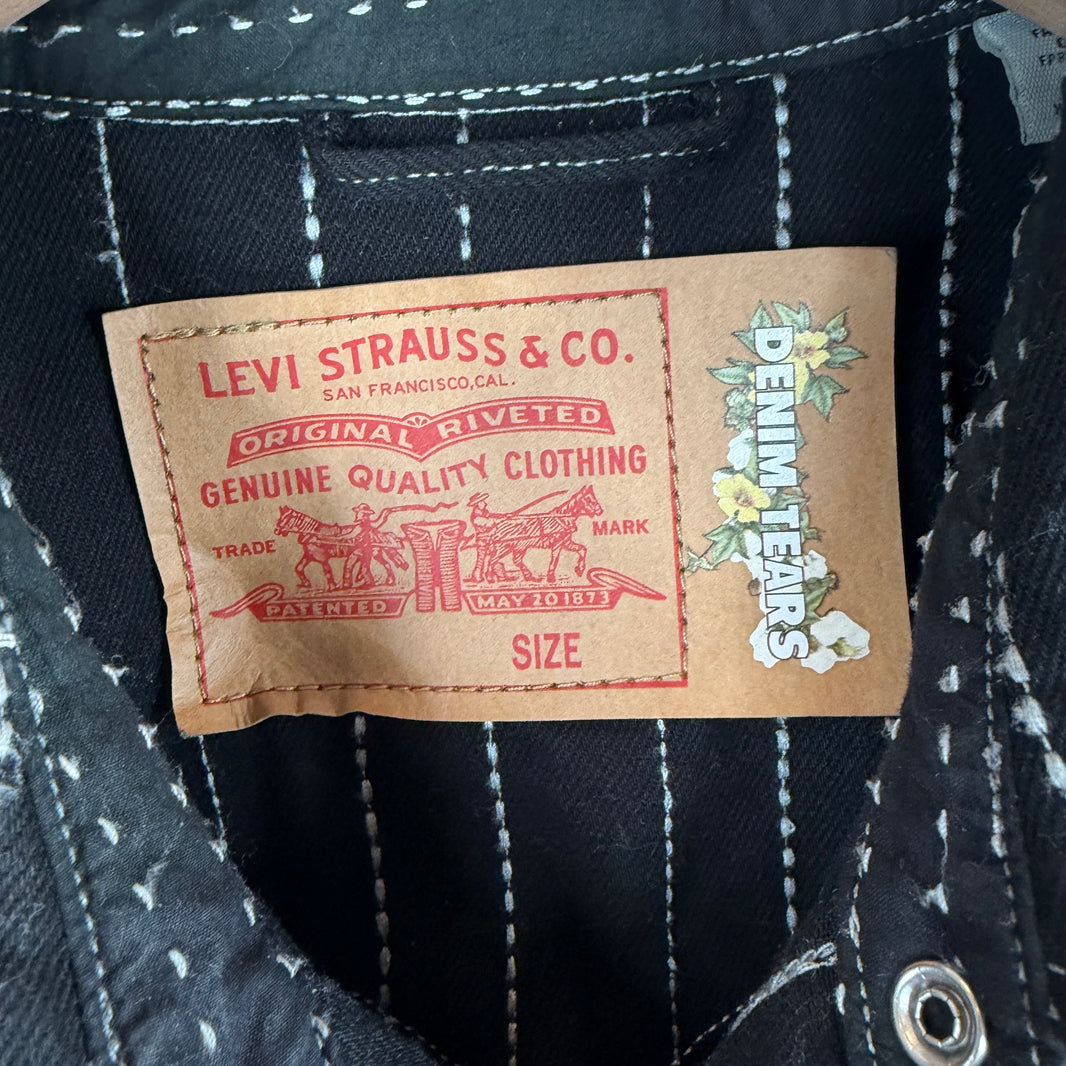 Denim Tears Levi's Quilted Snap Button Shirt