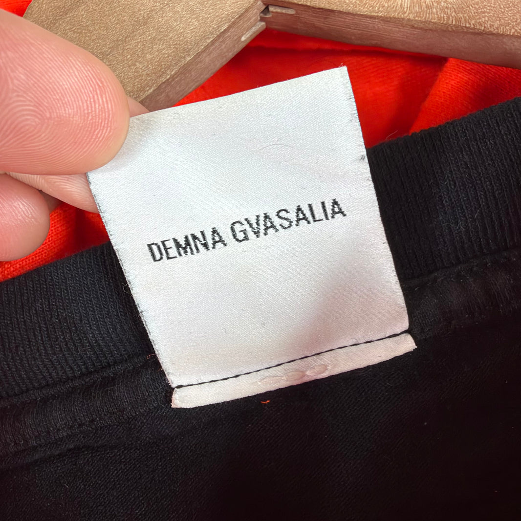 Vetements Orange Reconstructed Graffiti Hoodie