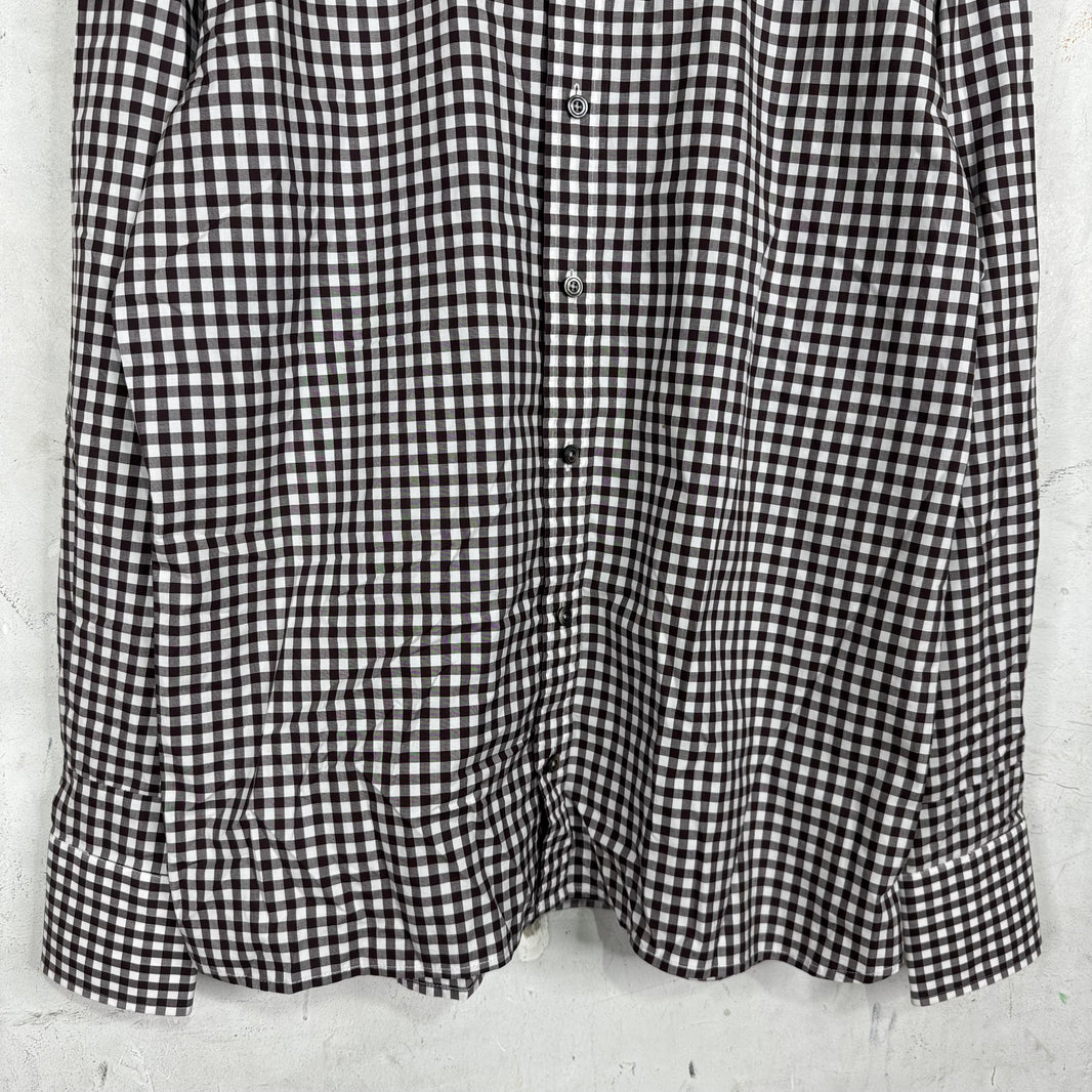 Tom Ford Brown Gingham Shirt