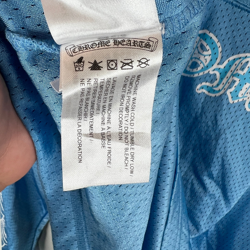 Chrome Hearts Blue Sports Warm-Up Jersey