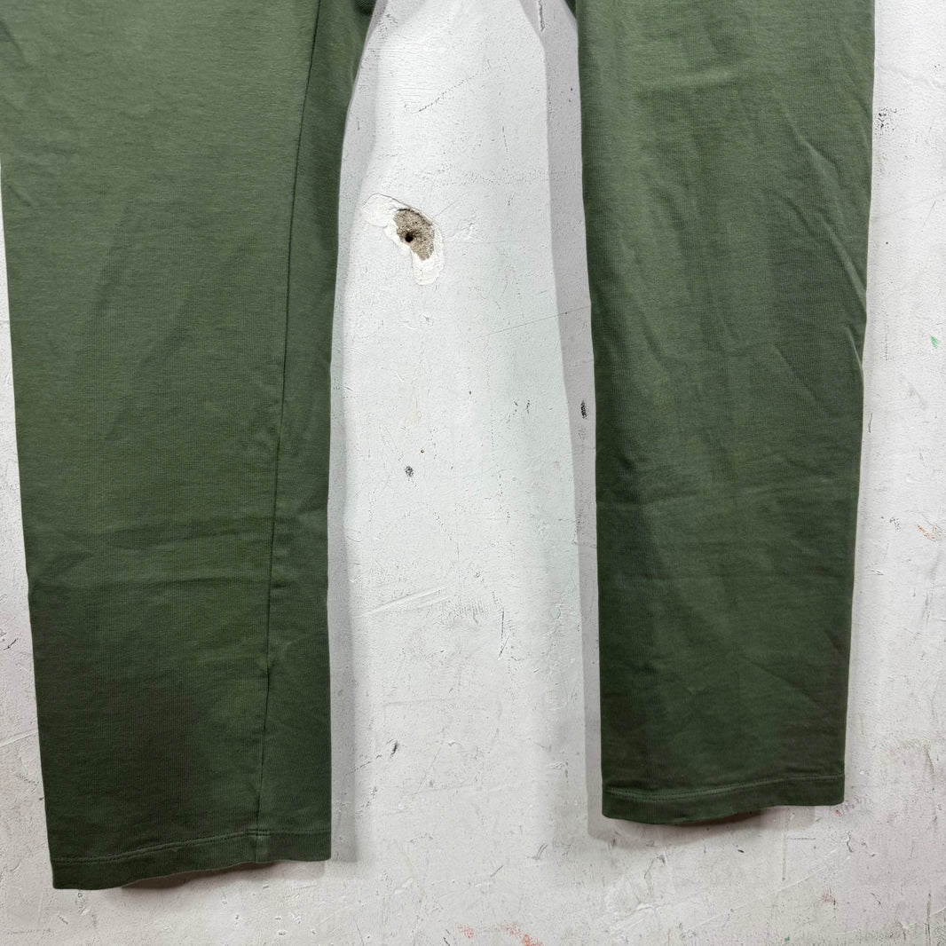 Rick Owens DRKSHDW Olive Creatch Sweatpants