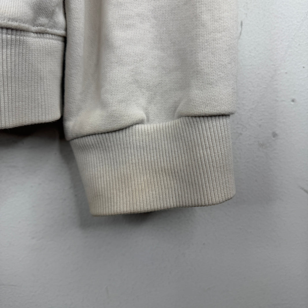 Saint Laurent Small Logo White Hoodie
