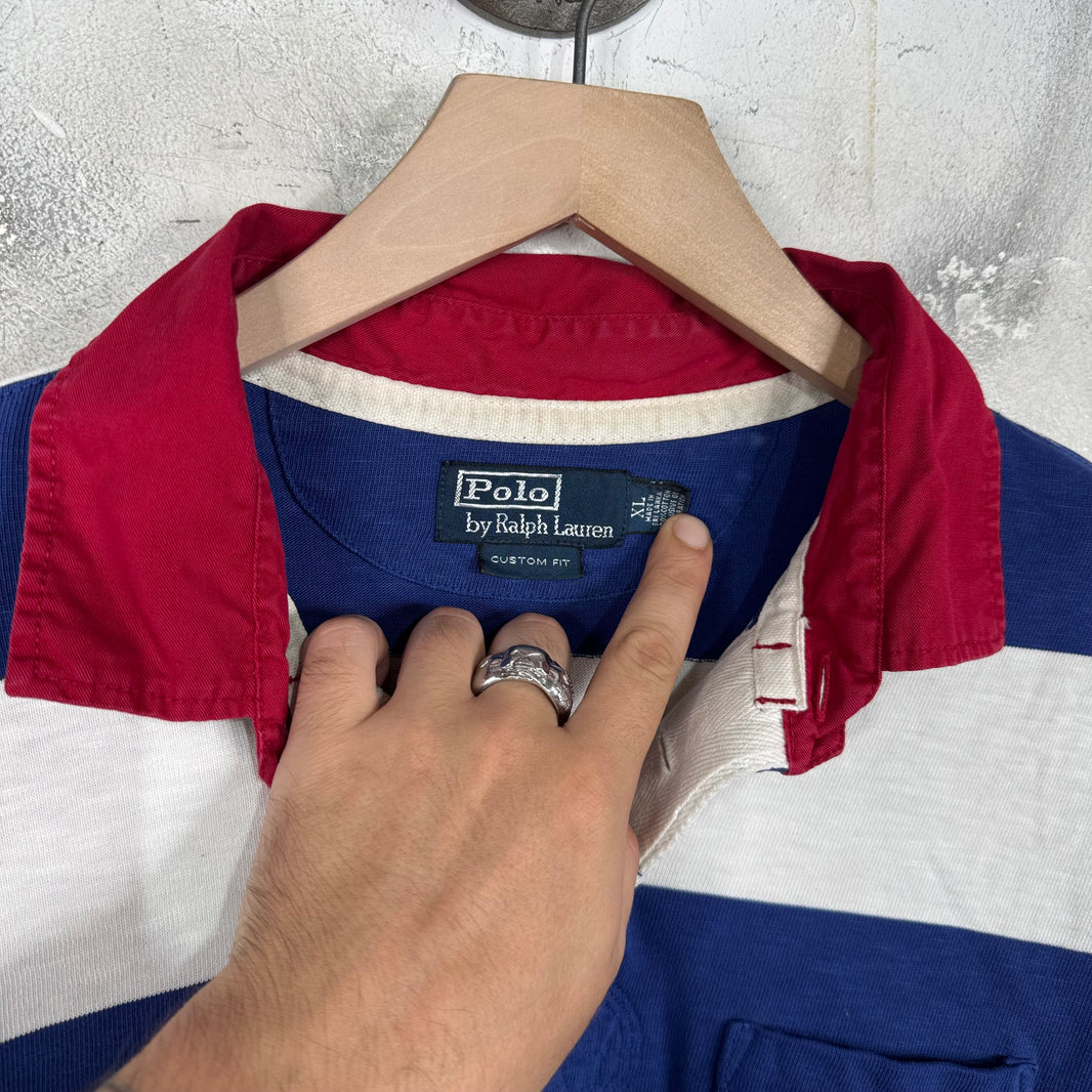 Ralph Lauren RLYC Blue/White Striped Rugby