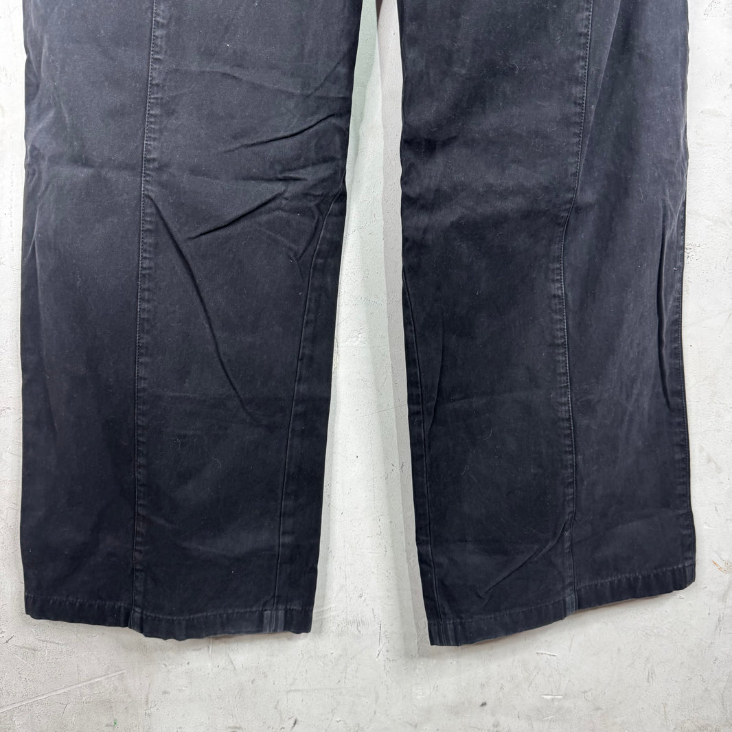 Armani Black Back Buckled Cargos
