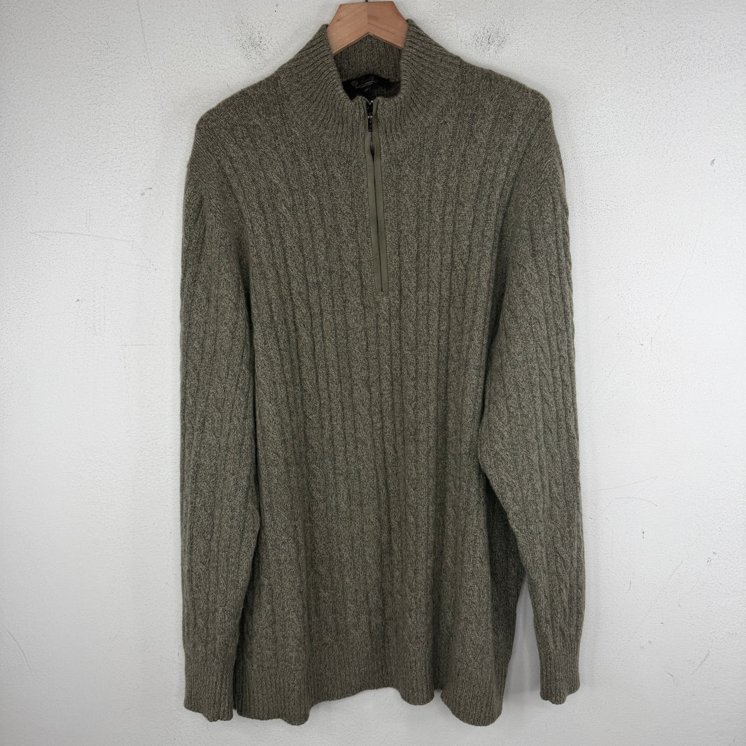 Loro Piana Baby Cashmere Quarter Zip Sweater