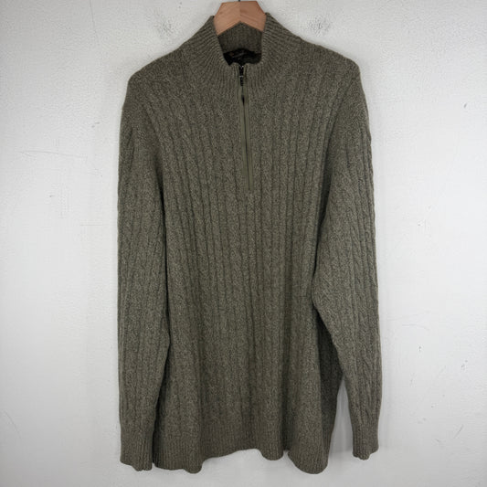 Loro Piana Baby Cashmere Quarter Zip Sweater