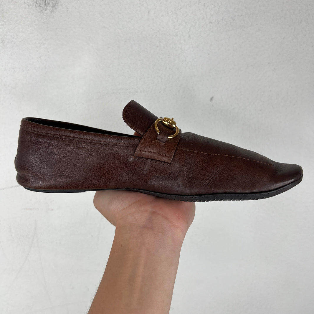 Gucci Chestnut Horsebit Loafers