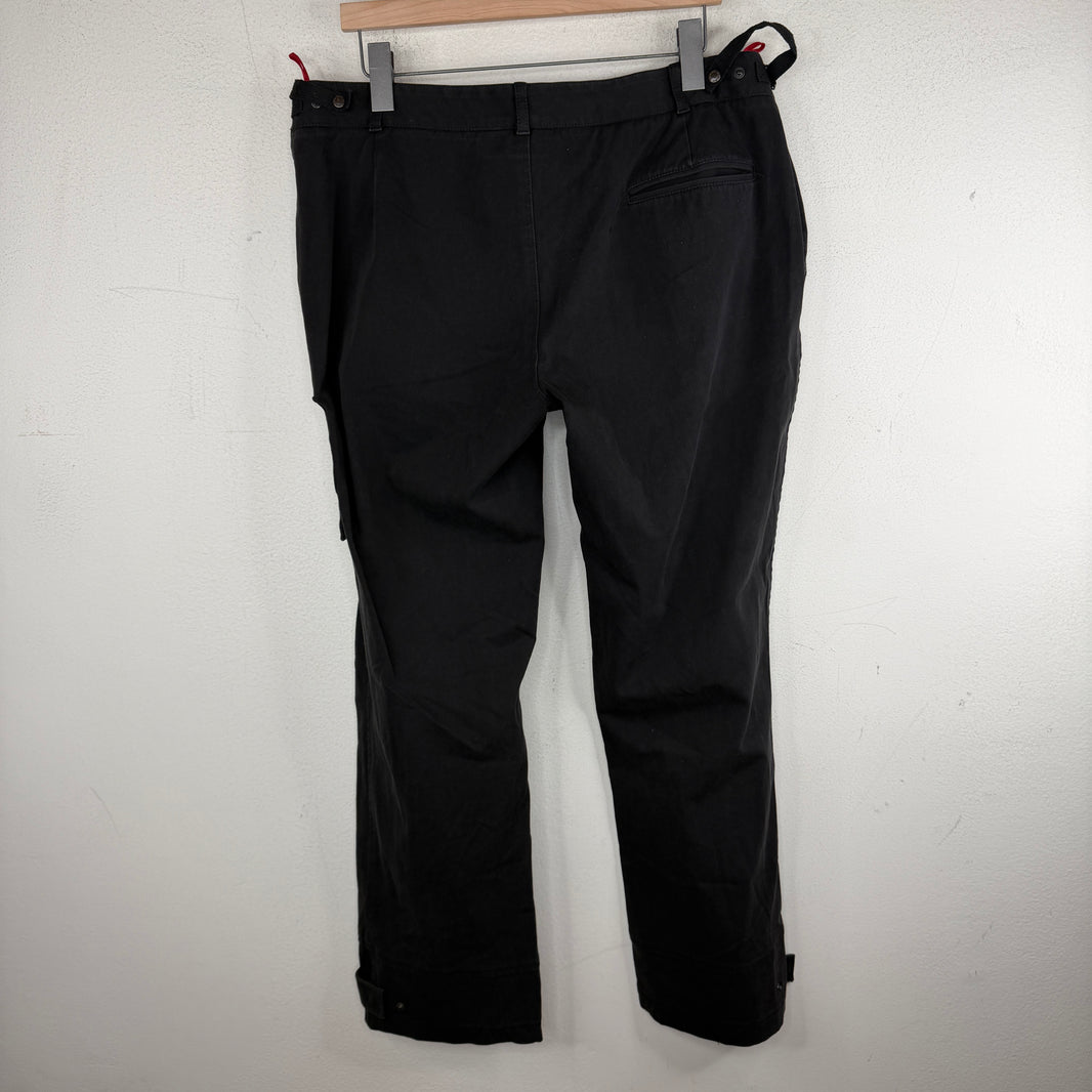 Prada Vintage Black Cotton Trousers