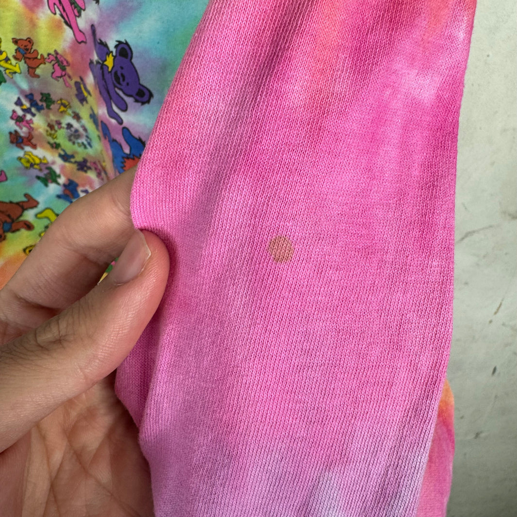 Vintage Grateful Dead Cropped Tie-dye Bears T-Shirt