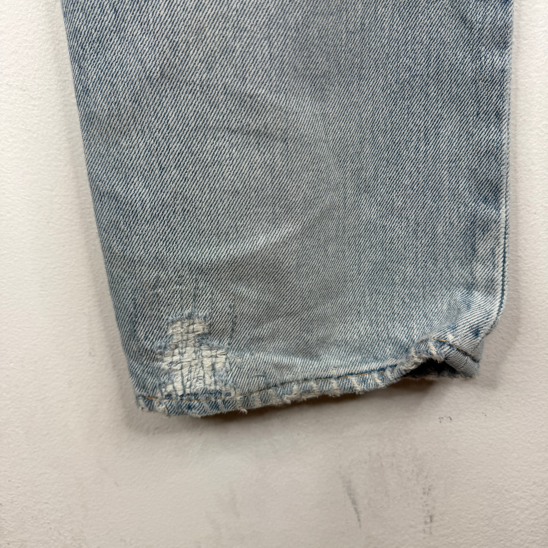 Saint Laurent Light Wash Repaired D18 Denim Jeans