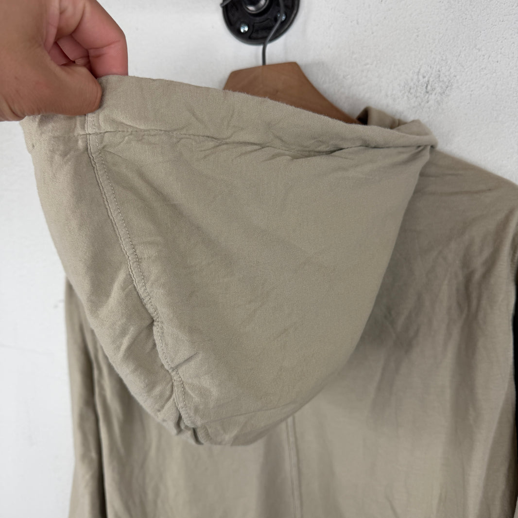 DRKSHDW Tan Double Layered Shirt Hoodie