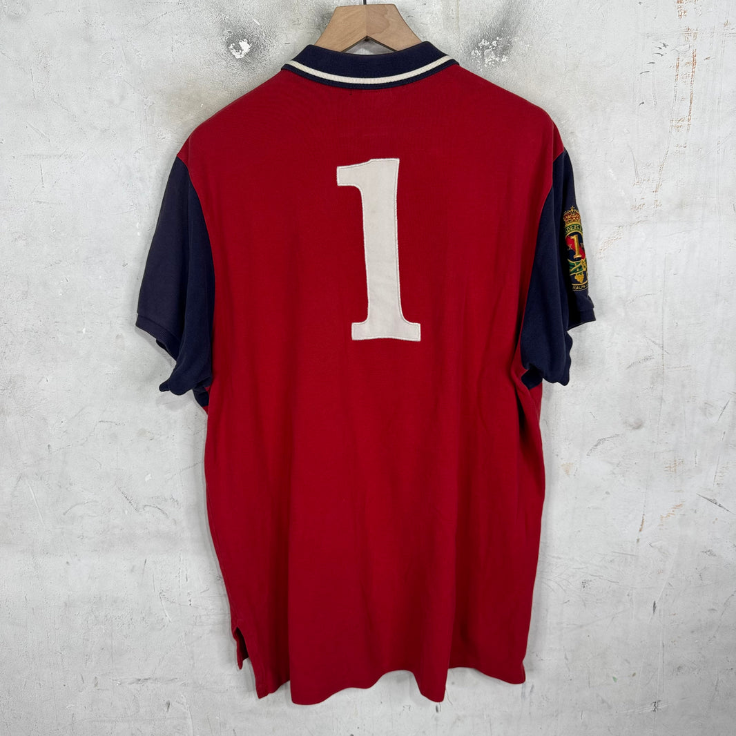 Ralph Lauren Red/Navy Cross Polo
