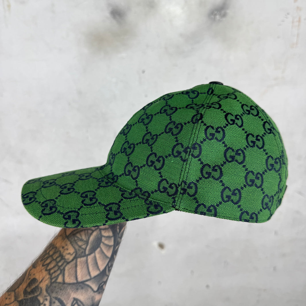 Gucci Green Monogram Hat