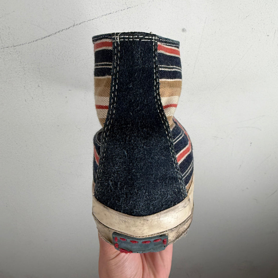 Visvim Striped Skagway High Top Sneakers