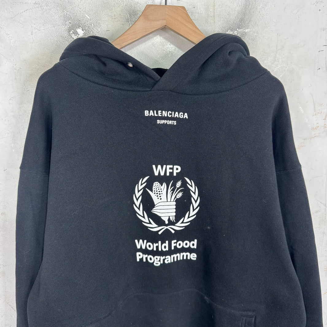 Balenciaga WFP Black Heavy Hoodie
